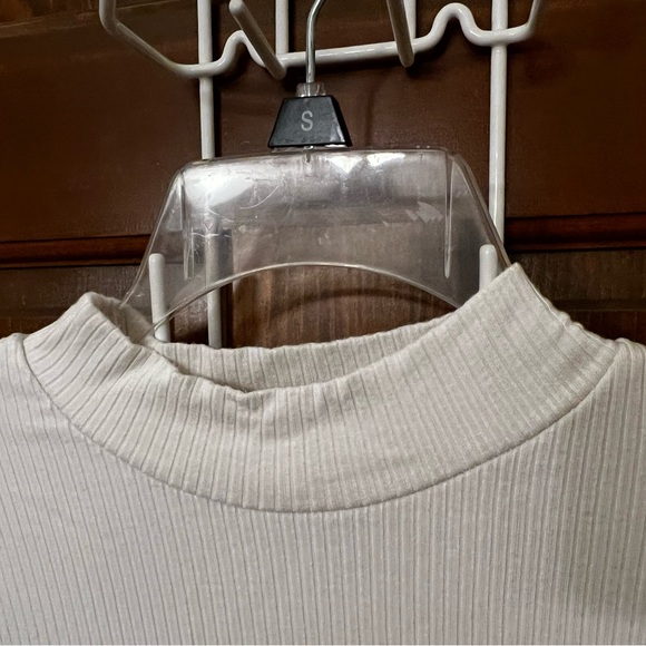 Cream Mock Neck top - Picture 2 of 3